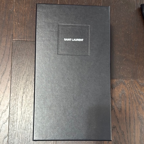 Saint Laurent White Slide Sandals - Picture 8 of 8